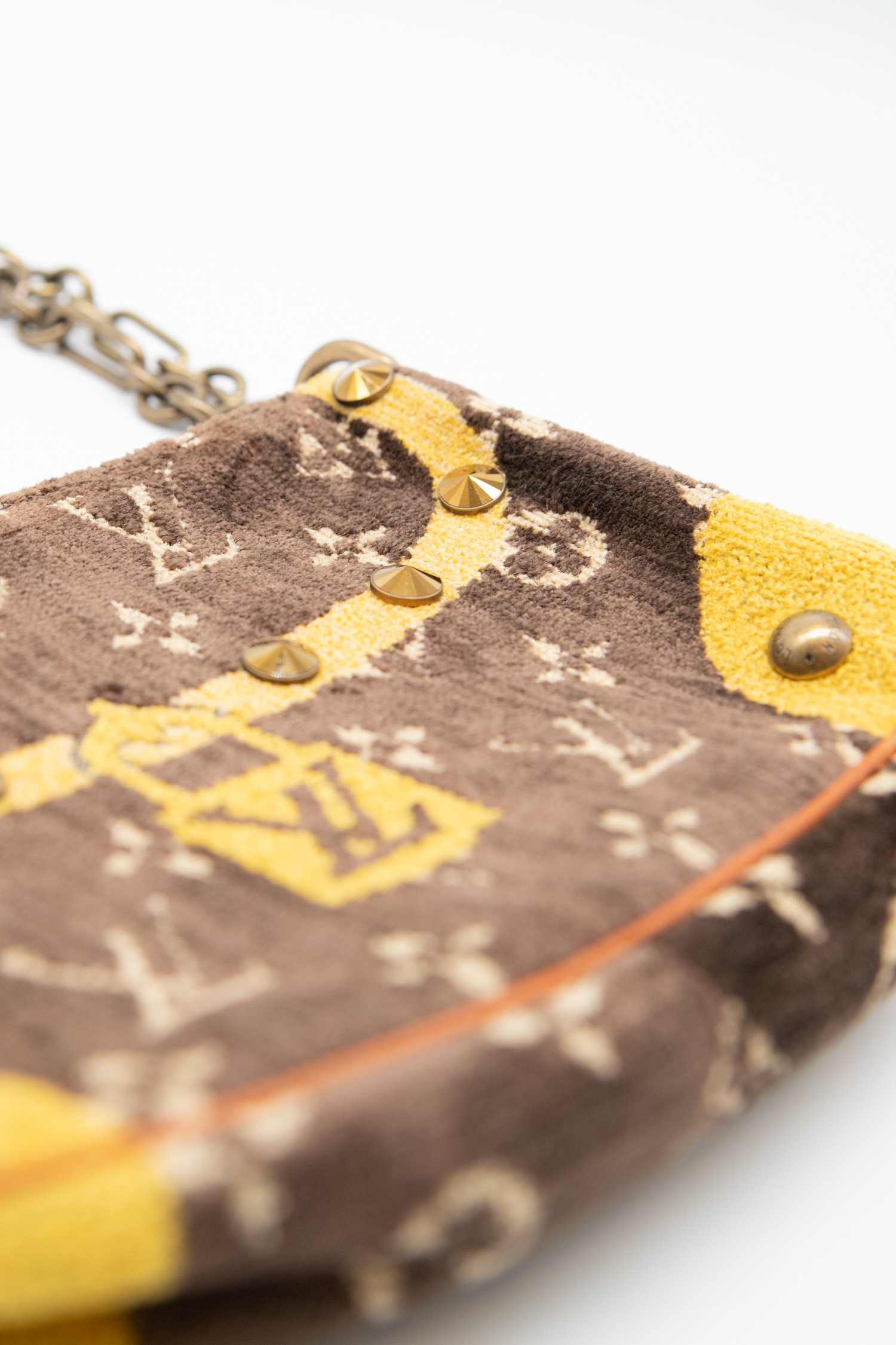 Louis Vuitton "Trompe L'oeil" Handtasche in Dunkelbraun und Gelb