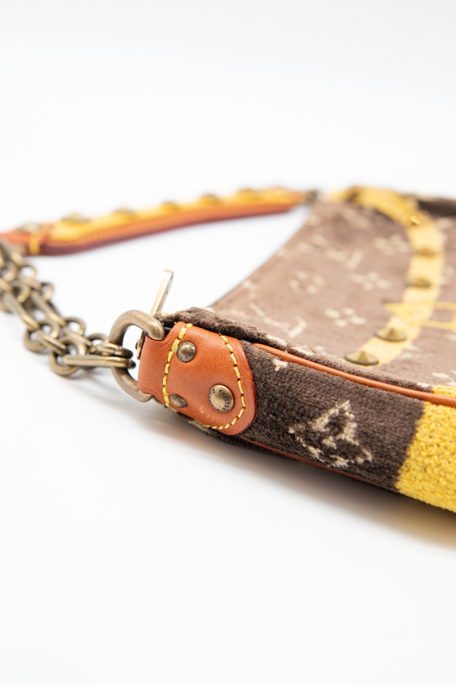 Louis Vuitton "Trompe L'oeil" Handtasche in Dunkelbraun und Gelb