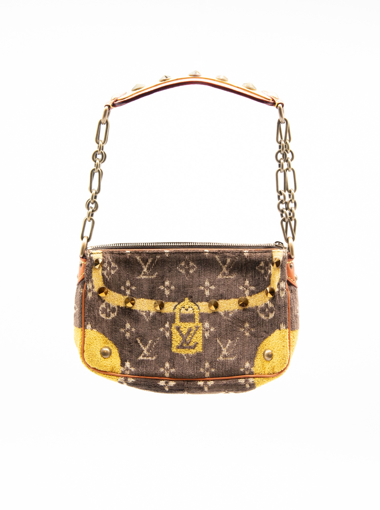 Louis Vuitton "Trompe L'oeil" Handtasche in Dunkelbraun und Gelb
