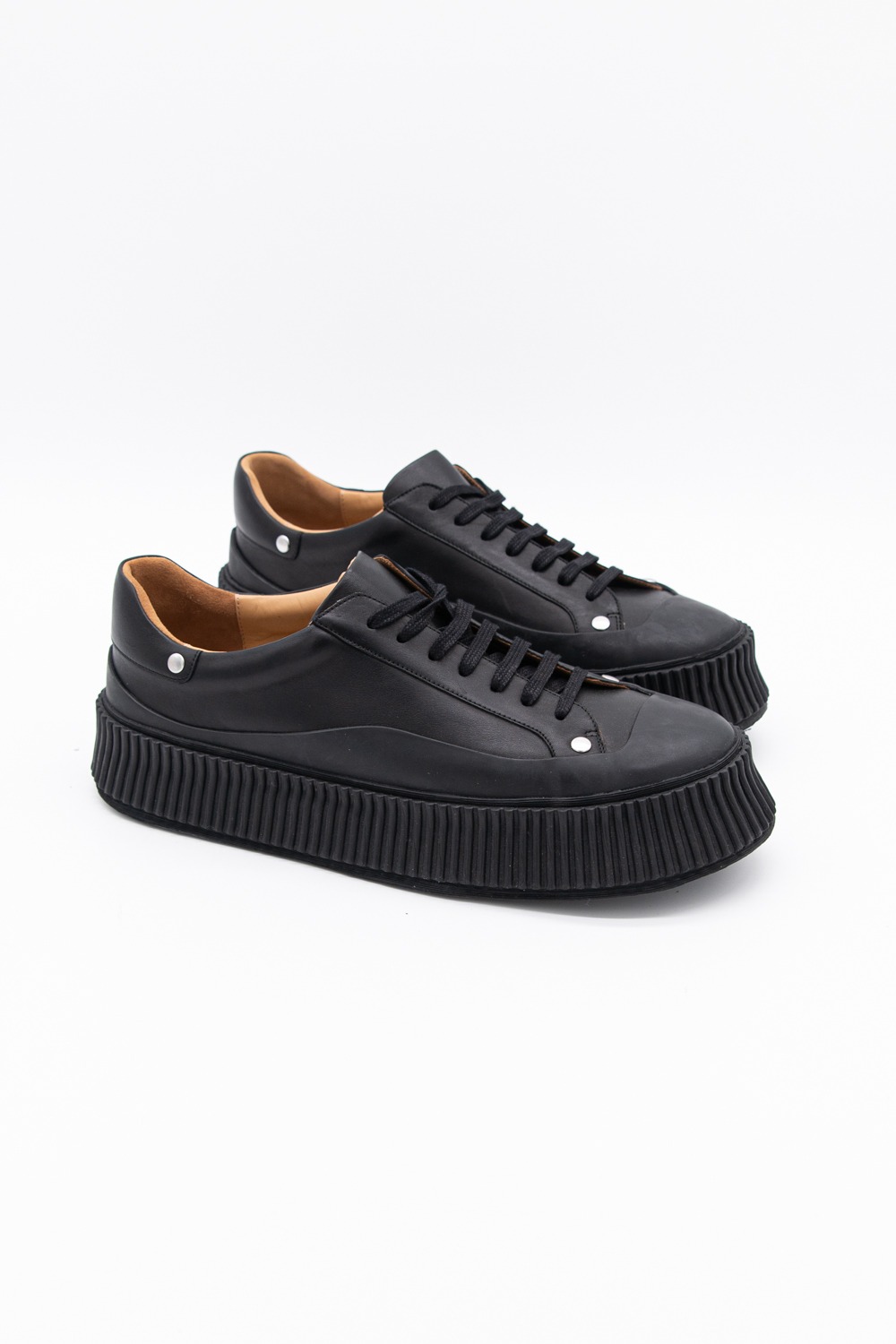 Jil Sander Low-Top-Sneaker in Schwarz