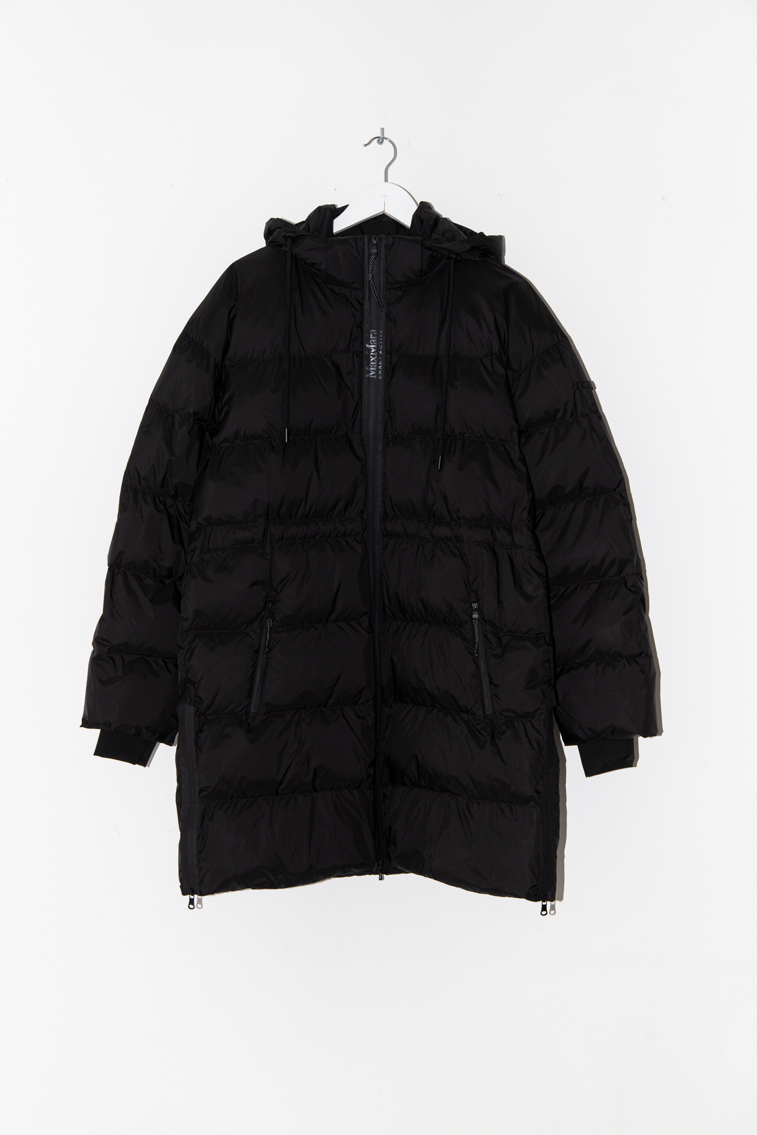 Max Mara Leisure gefütterter Steppmantel in Schwarz