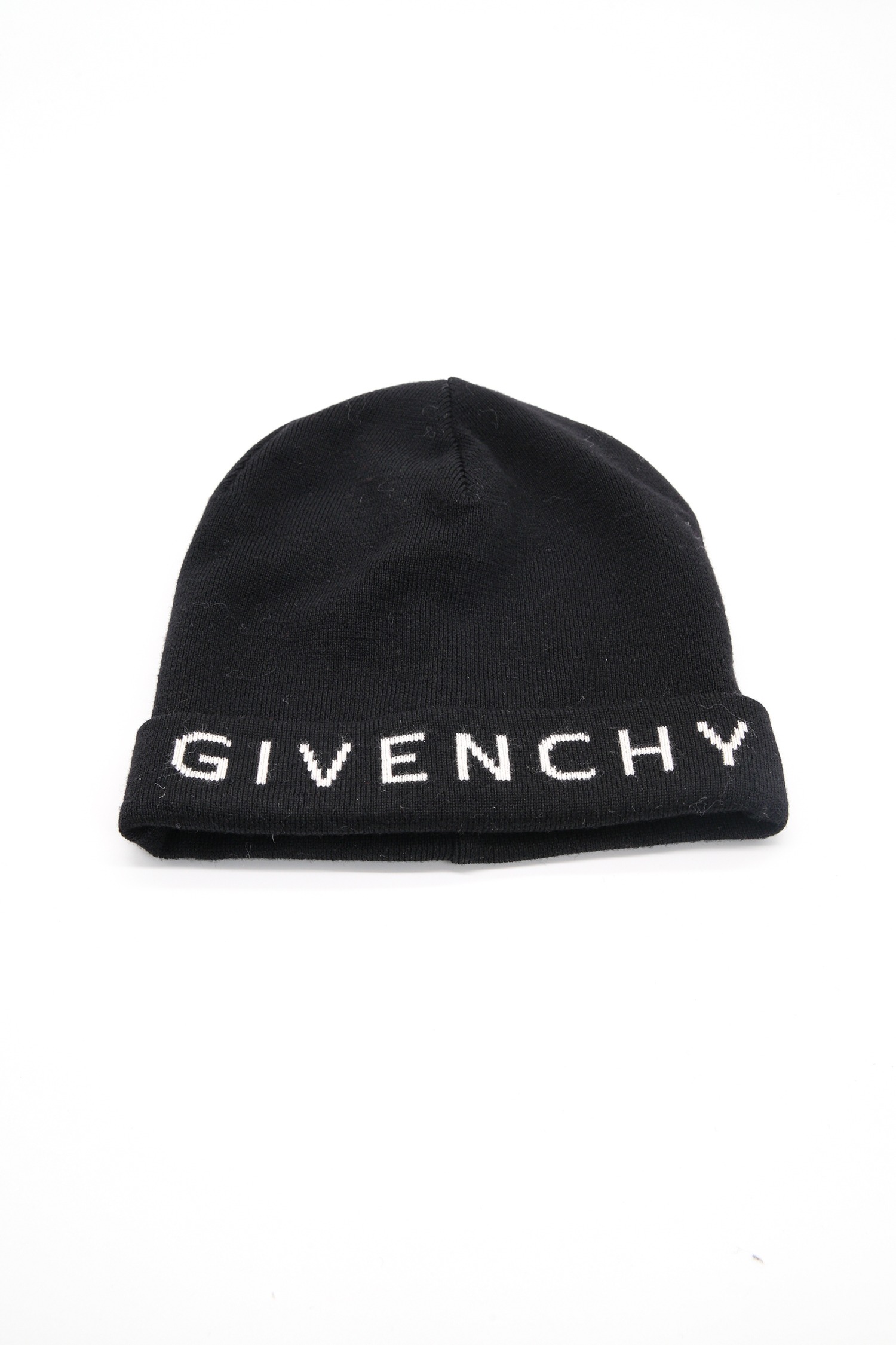 Givenchy Strickmütze mit Logo in Schwarz