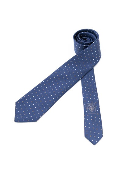 Gucci Krawatte mit Punkten in Dunkelblau