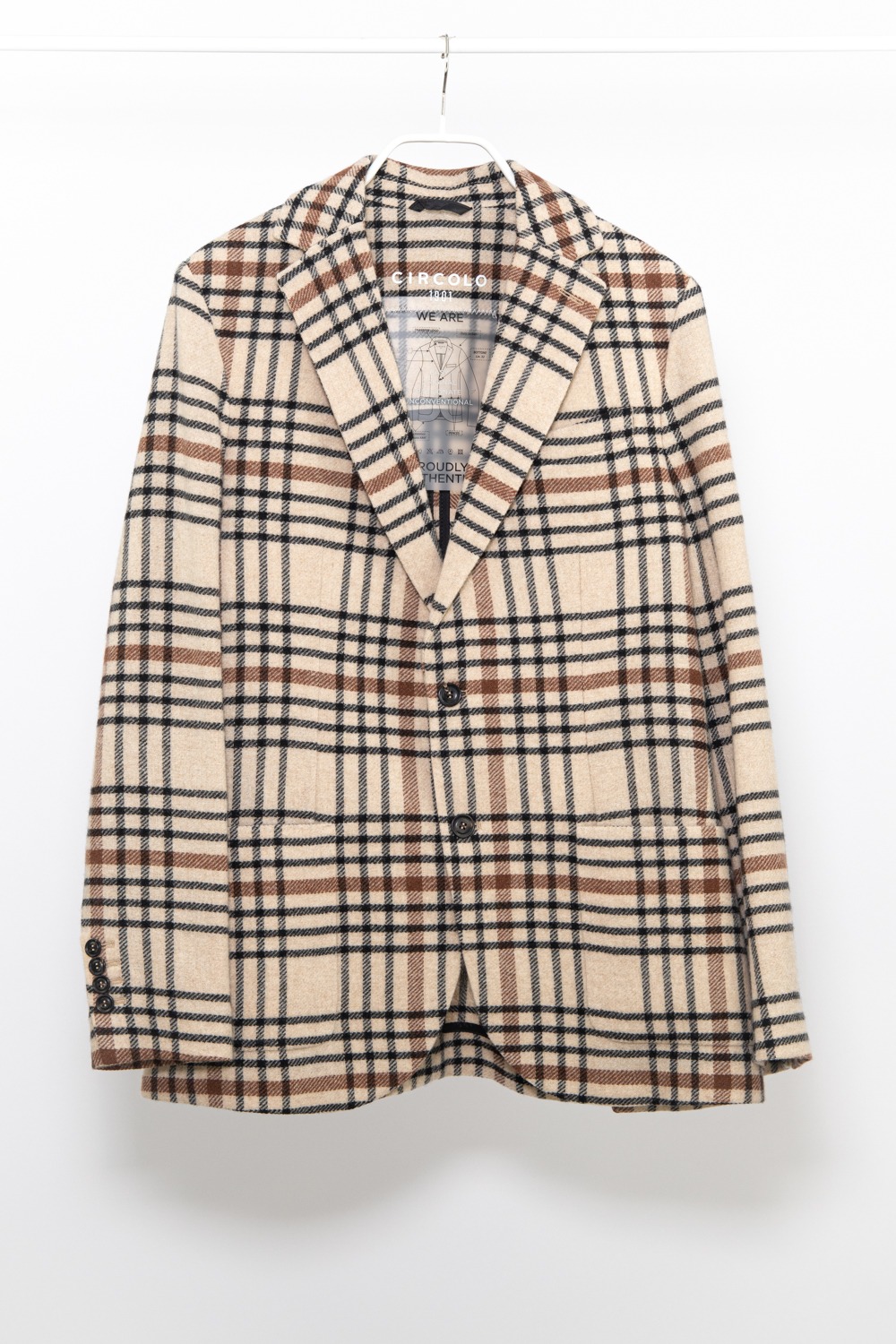 Circolo 1901 karierter Blazer in Beige