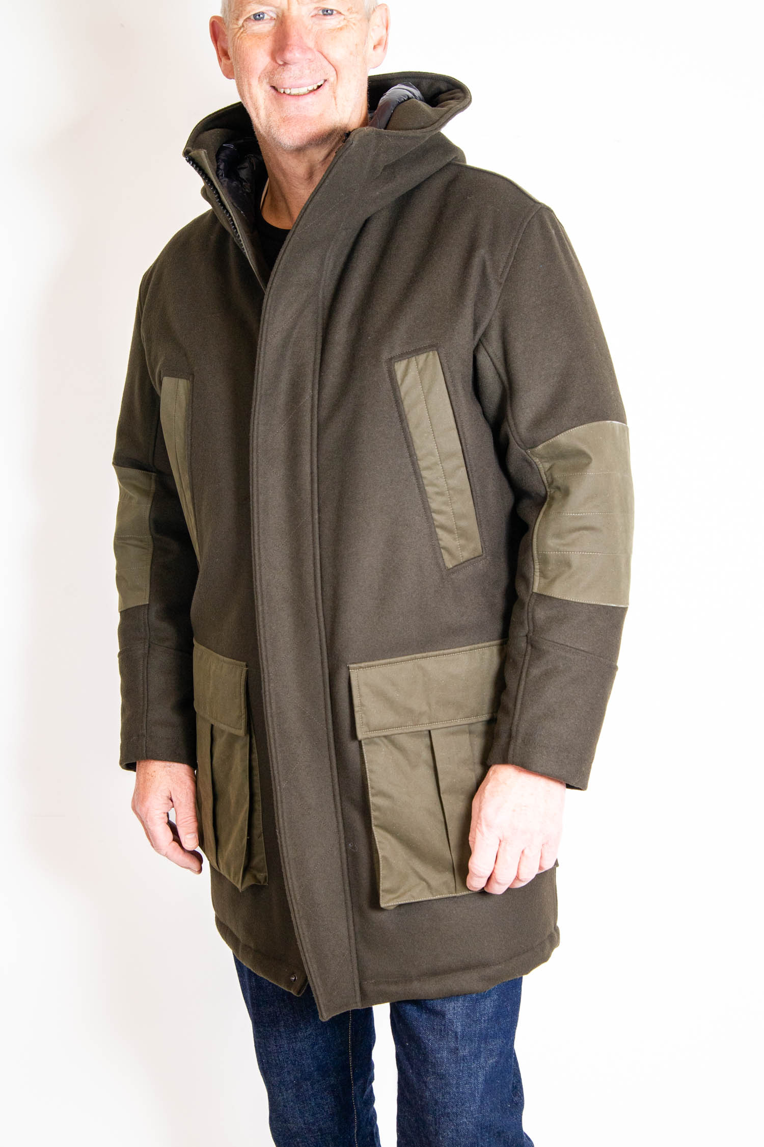 Dondup gefütterter Parka in Dunkelgrün