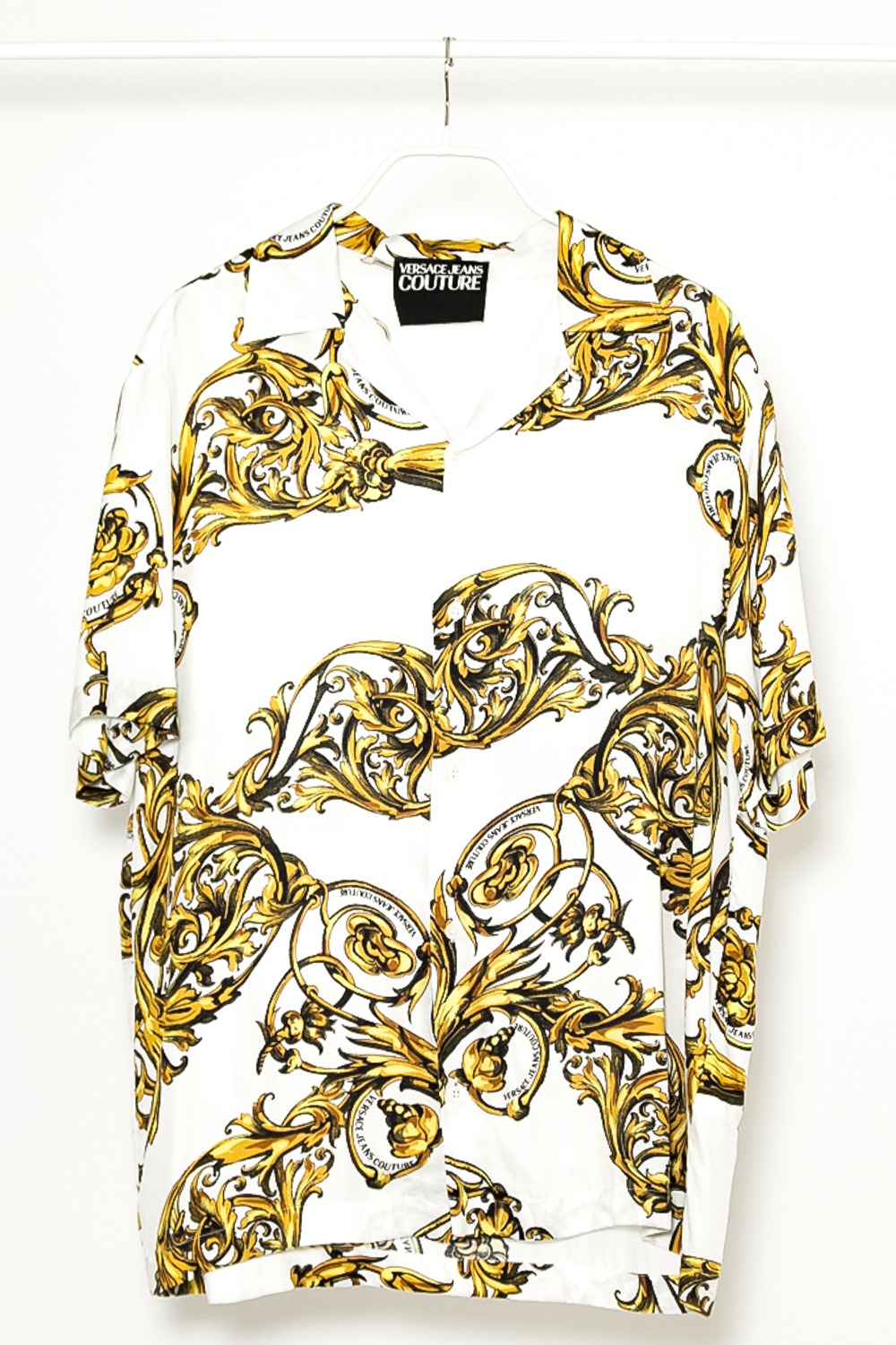 Versace Hemd in Weiß-Gold