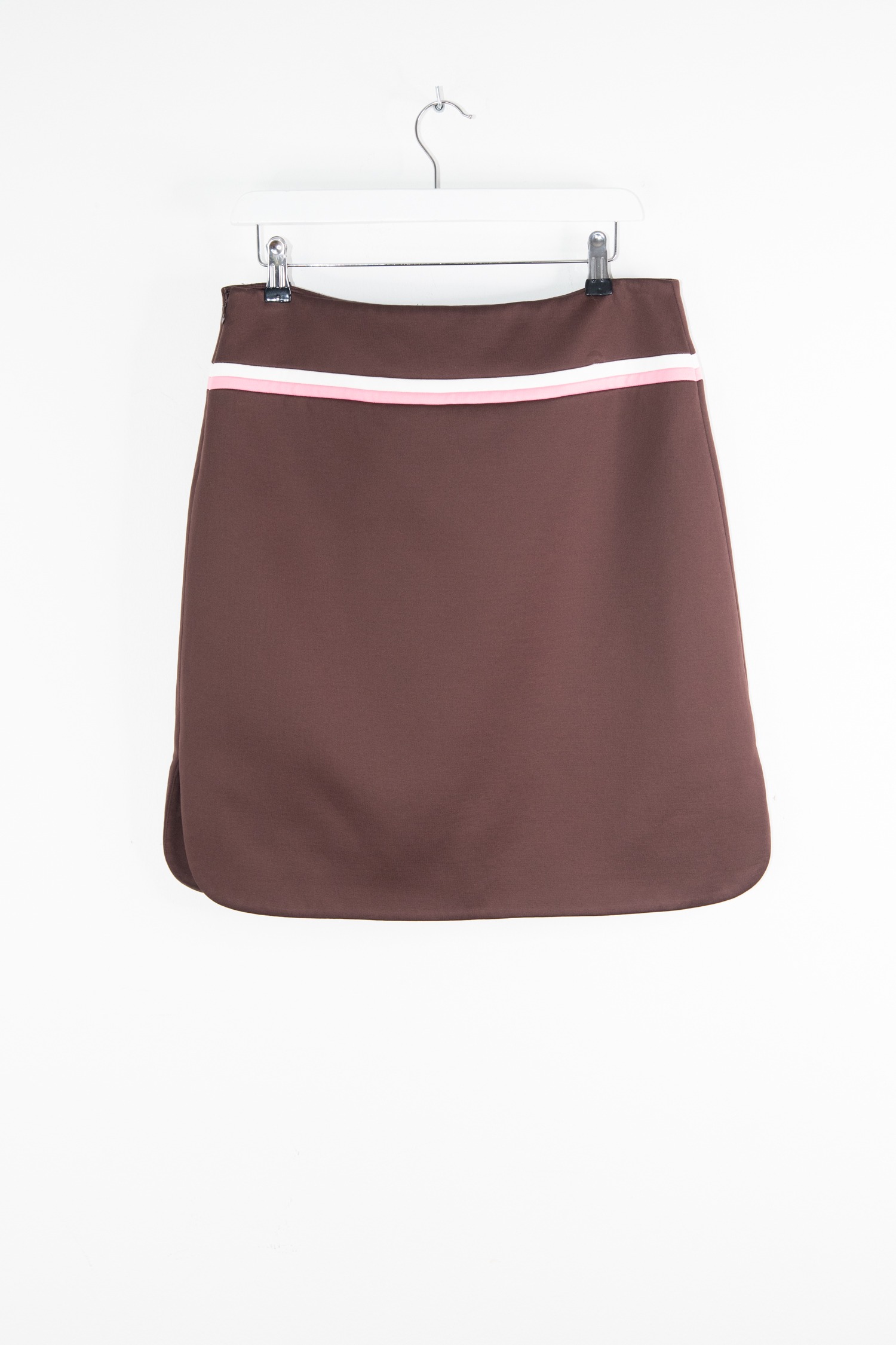 Miu Miu Minirock mit Streifen-Details in Braun