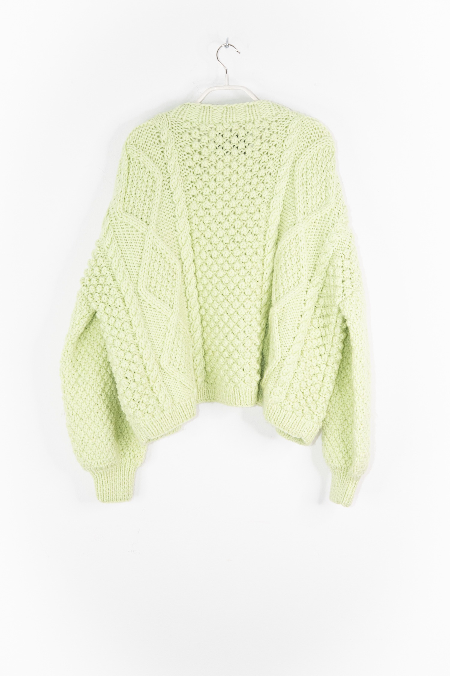 Mr Mittens Strickjacke in Hellgrün