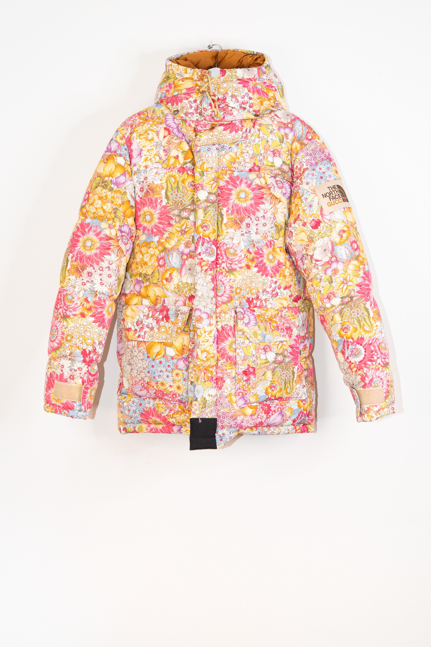Gucci x The North Face Daunenjacke mit Blumenmuster