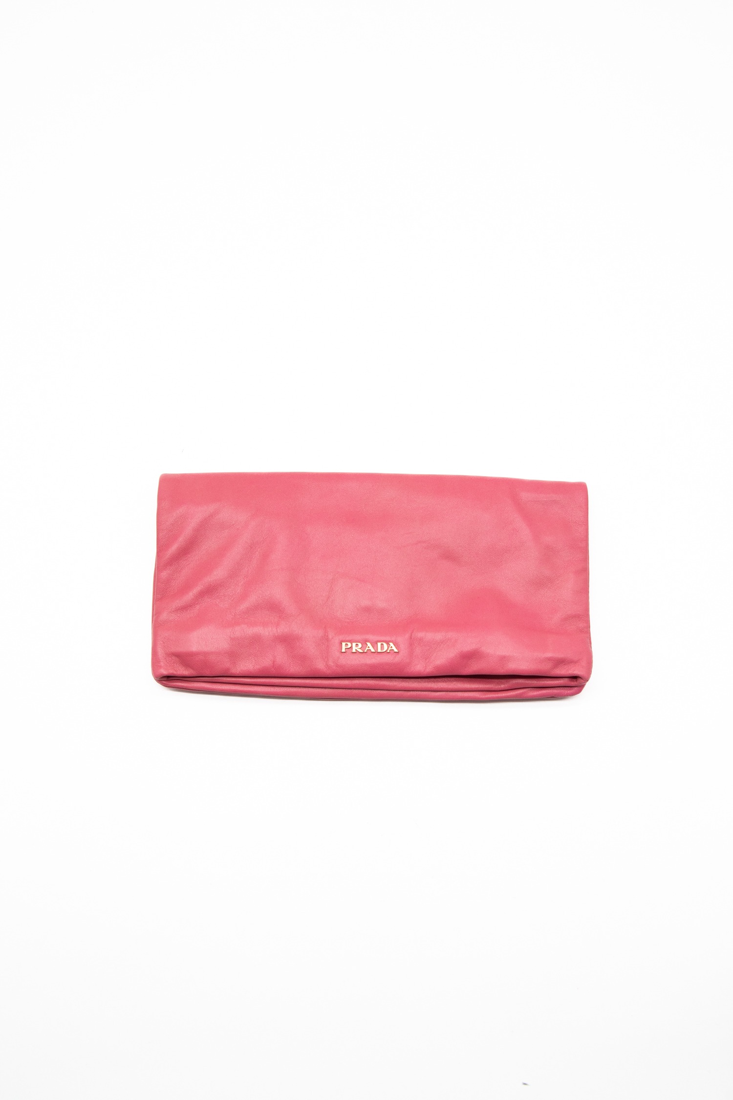 Prada Clutch mit Logo in Rosa