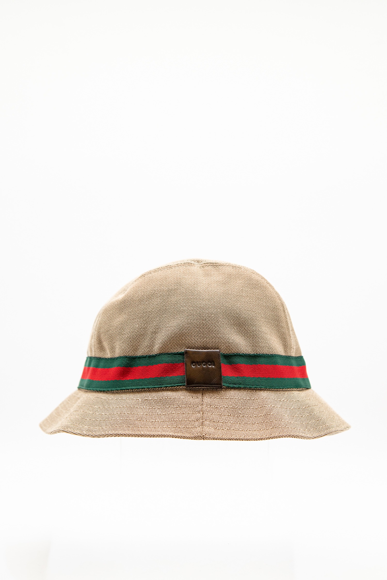 Gucci Fischerhut in Beige, Grün und Rot