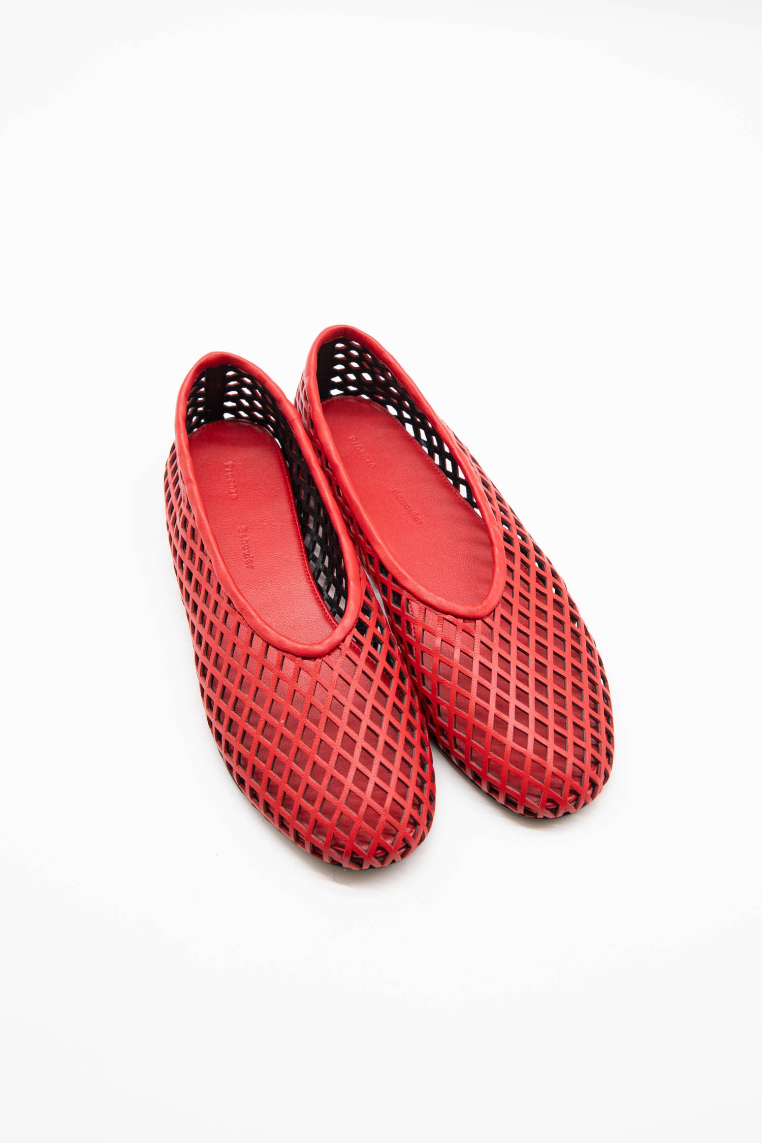 Proenza Schouler "Tee" Ballerinas perforiert in Rot