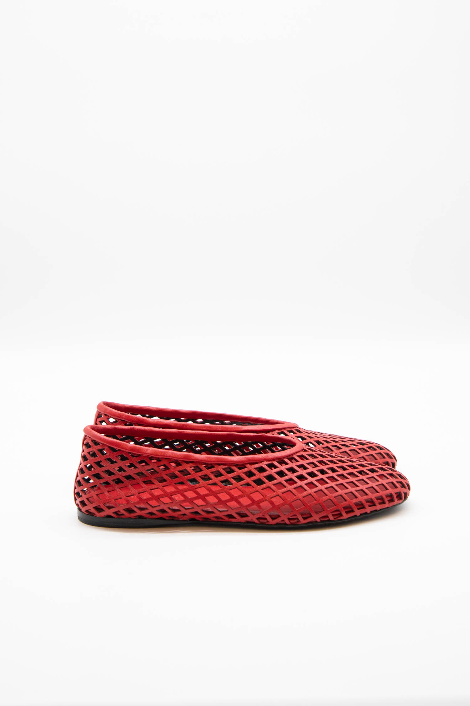 Proenza Schouler "Tee" Ballerinas perforiert in Rot