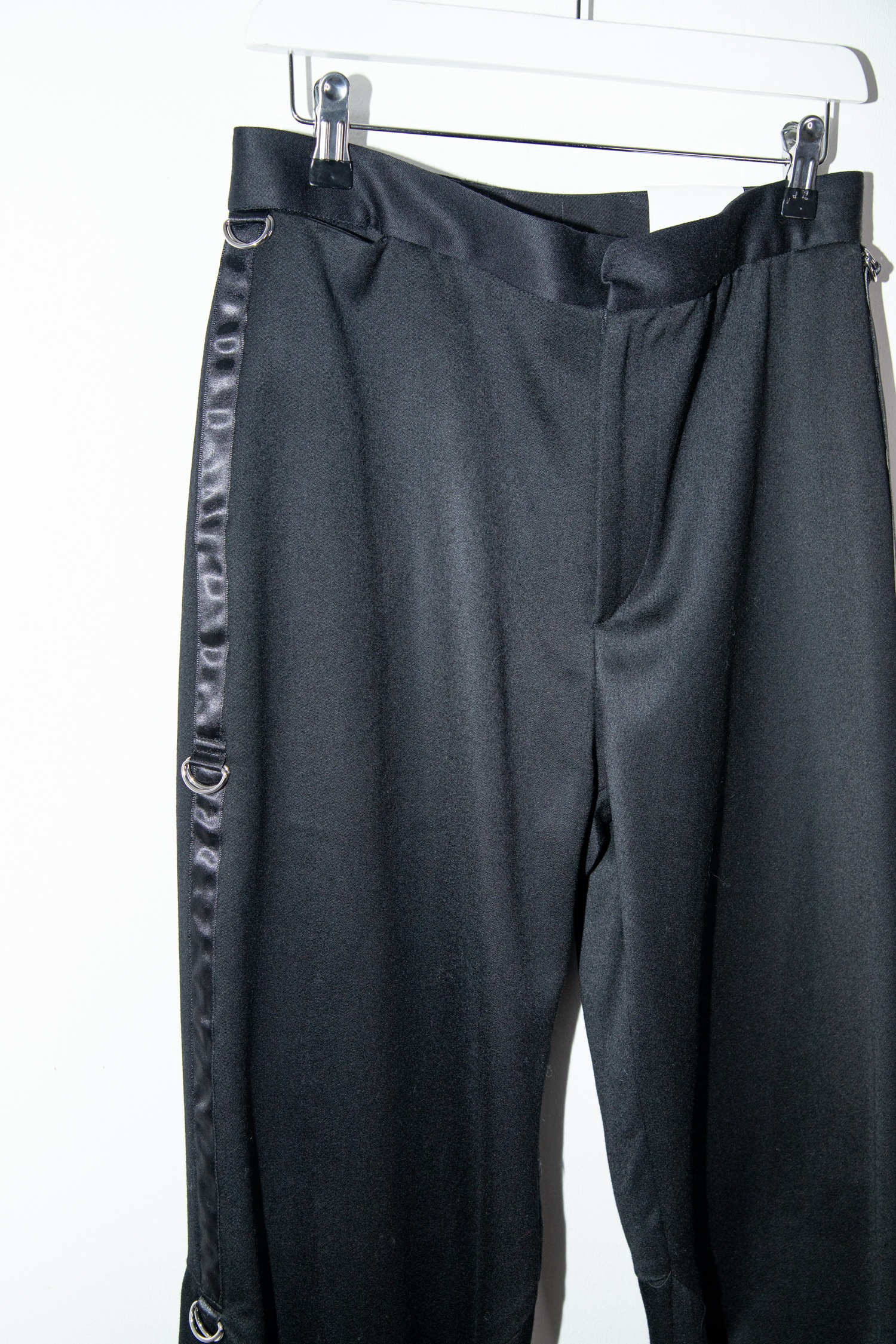 R13 "Articulated Tuxedo Trouser" Hose in Schwarz und Silber