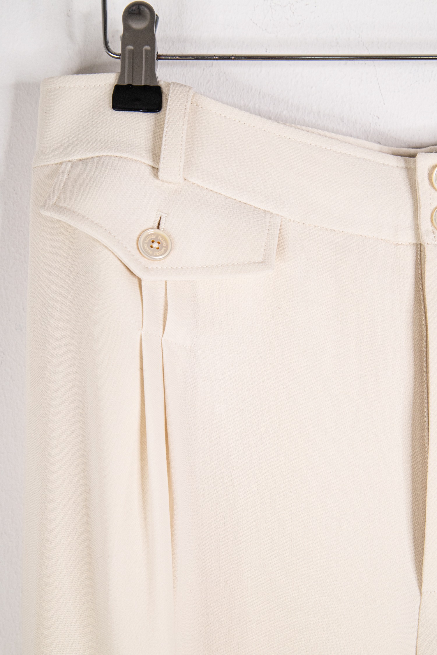 Ralph Lauren Hose mit Faltendetails in Ecru