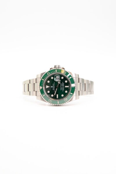Rolex "Oyster Perpetual Hulk" Uhr in Silber und Grün