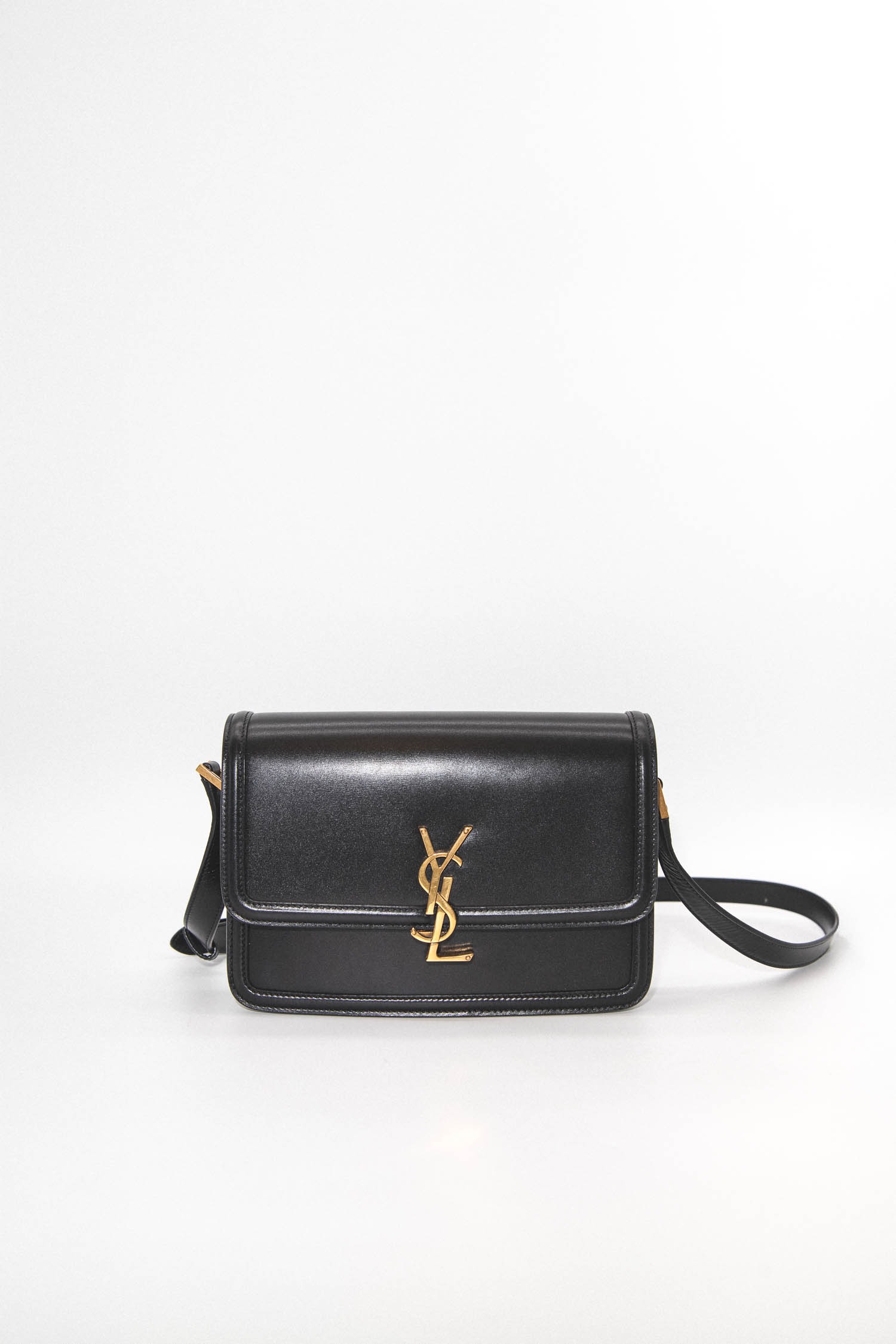 Saint Laurent "Solferino Medium" Umhängetasche in Schwarz