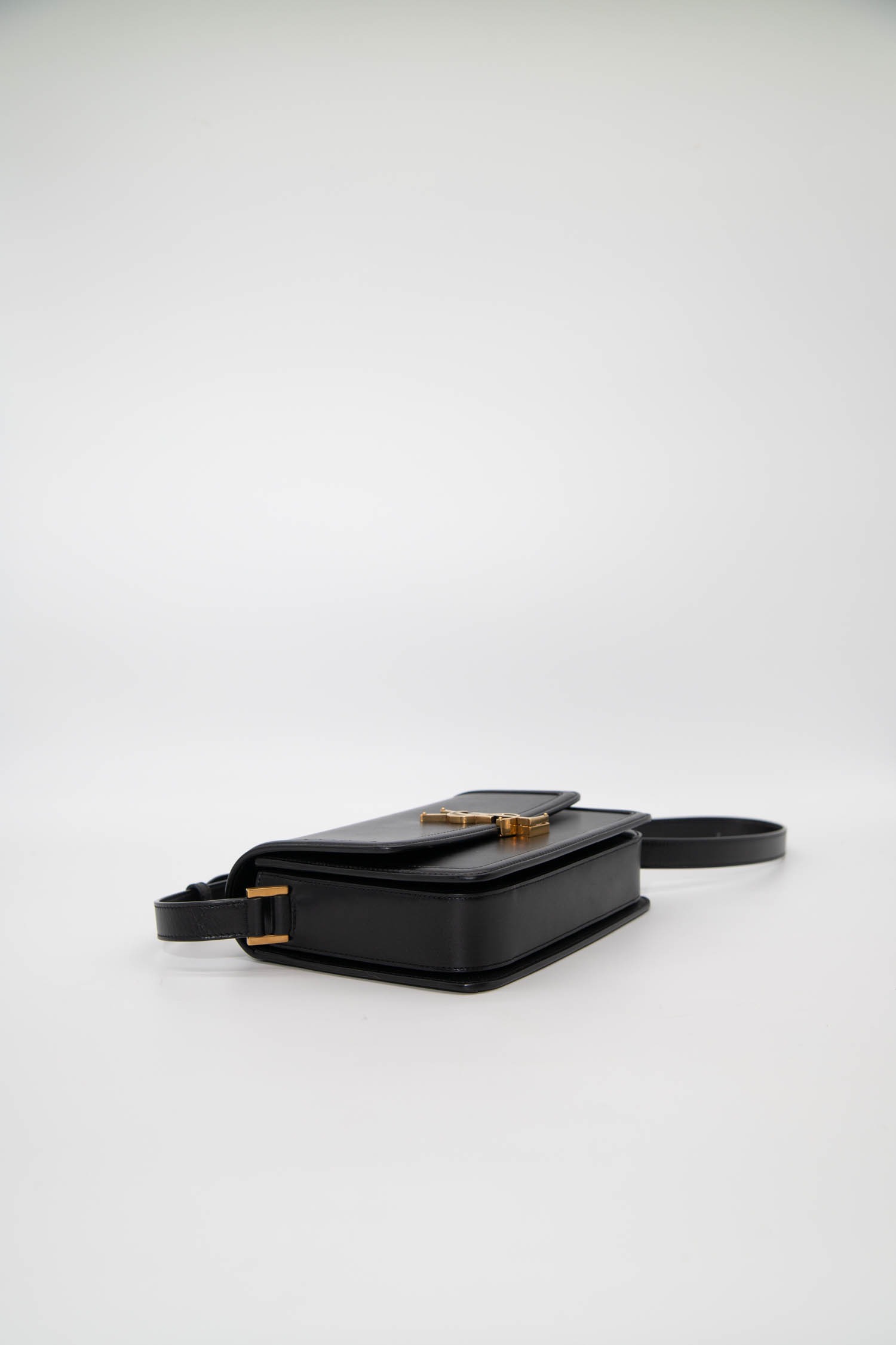 Saint Laurent "Solferino Medium" Umhängetasche in Schwarz
