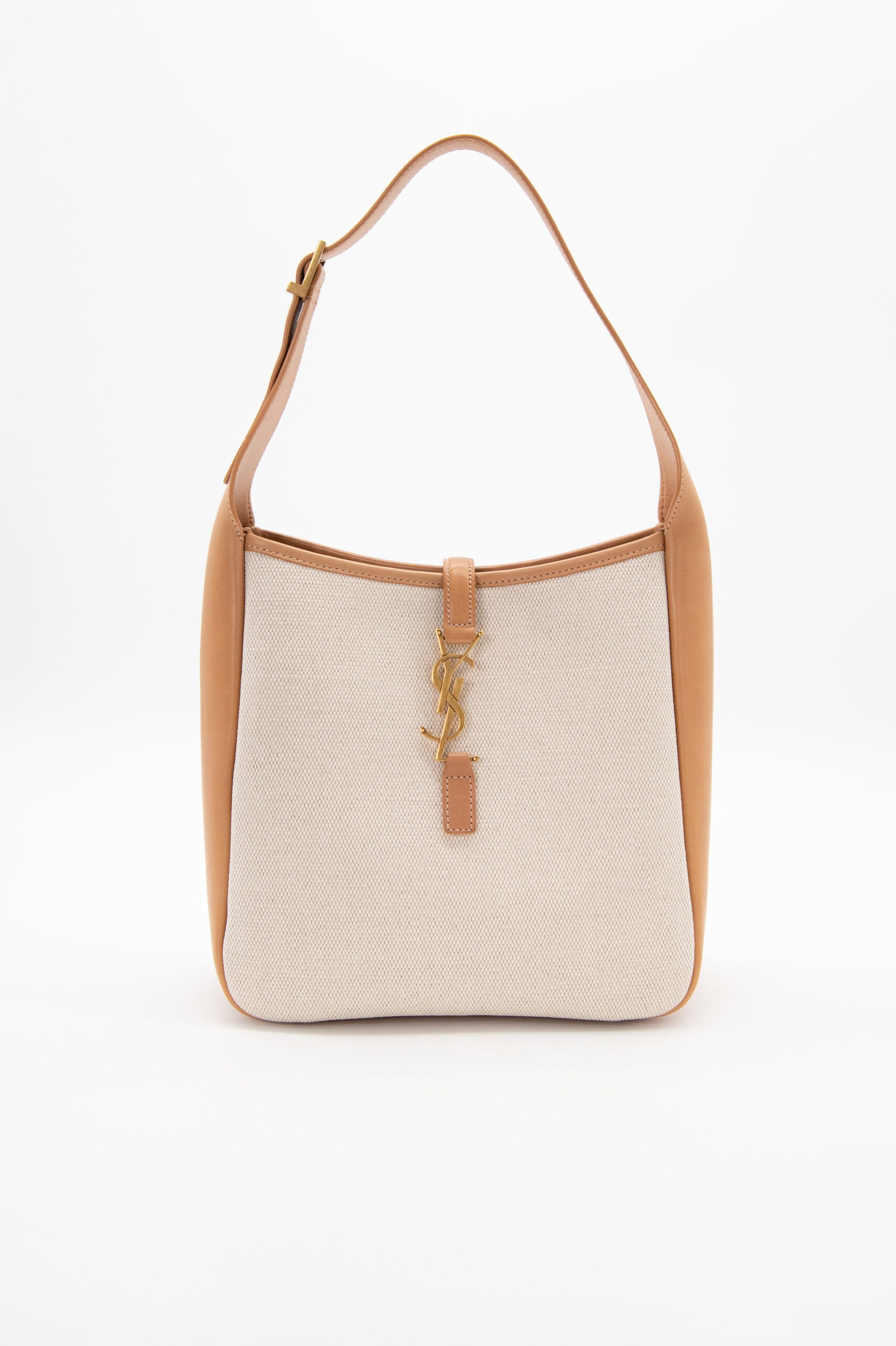 Saint Laurent "Le 5 à 7" Handtasche aus Canvas und Leder