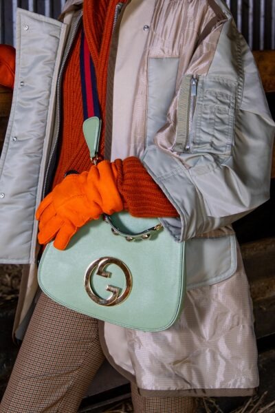 Kenzo Handschuhe aus Leder in Orange