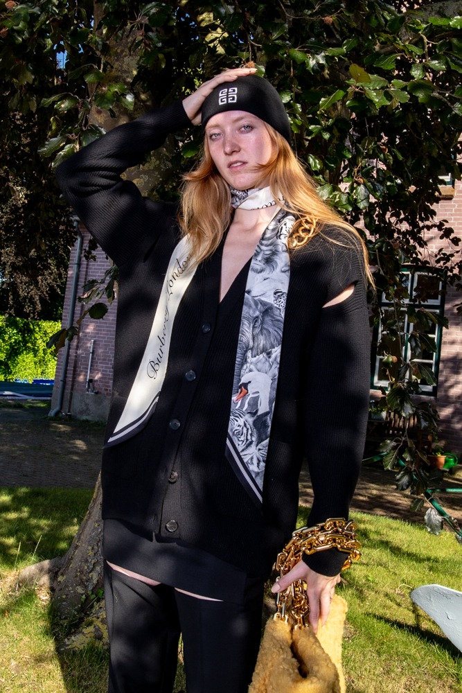 Givenchy Stoffhose mit Cut-Outs in Schwarz
