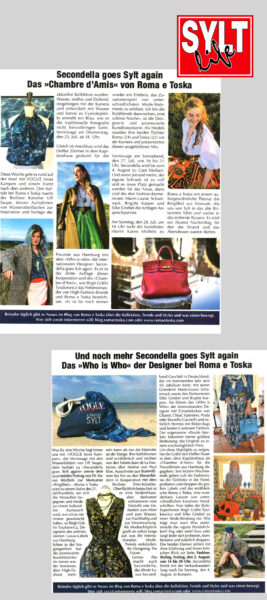 SECONDELLA Sylt Pop-Up-Store Presse 2019 Sylt Life