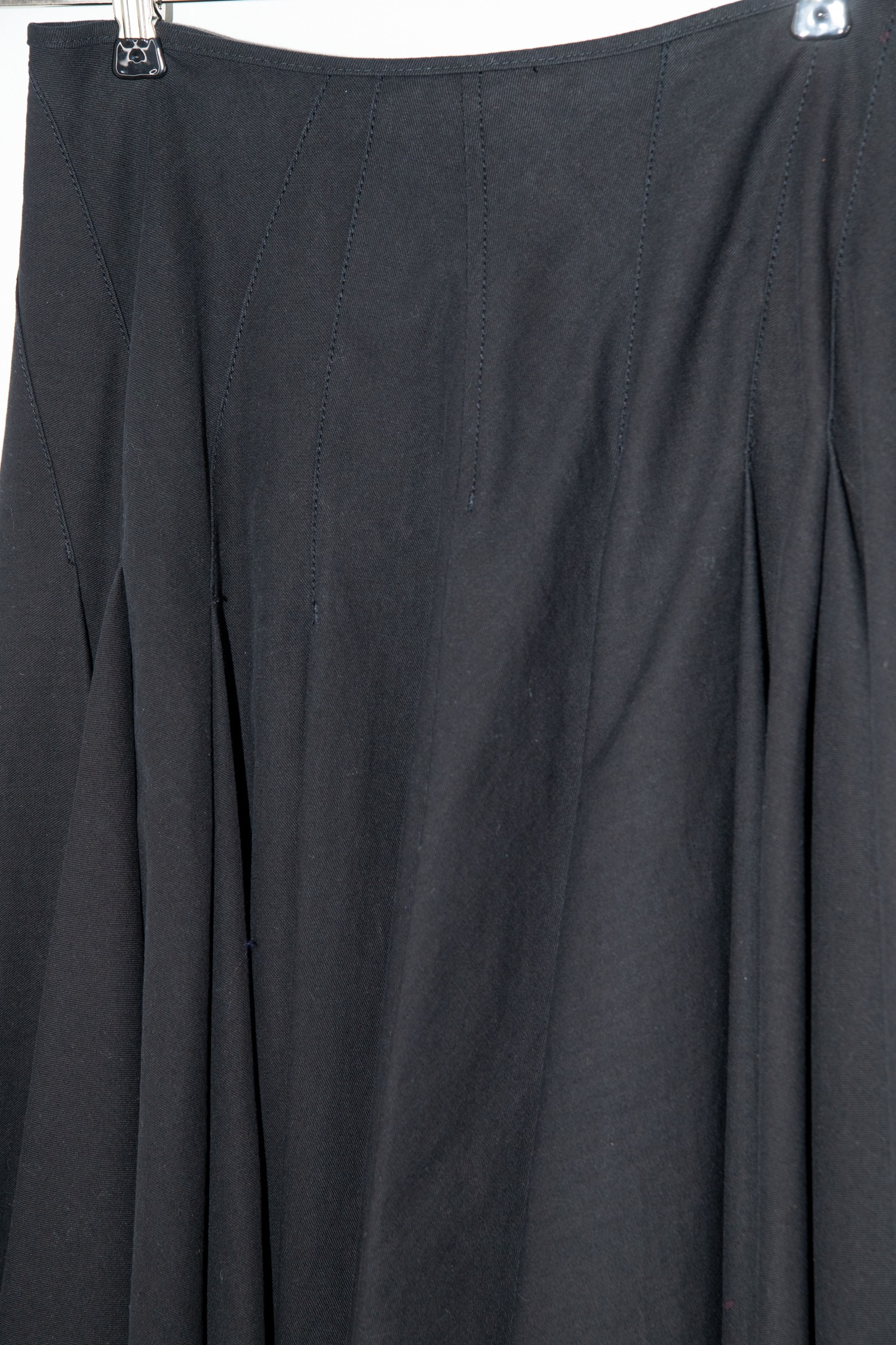 Sportmax Midirock mit Falten in Schwarz