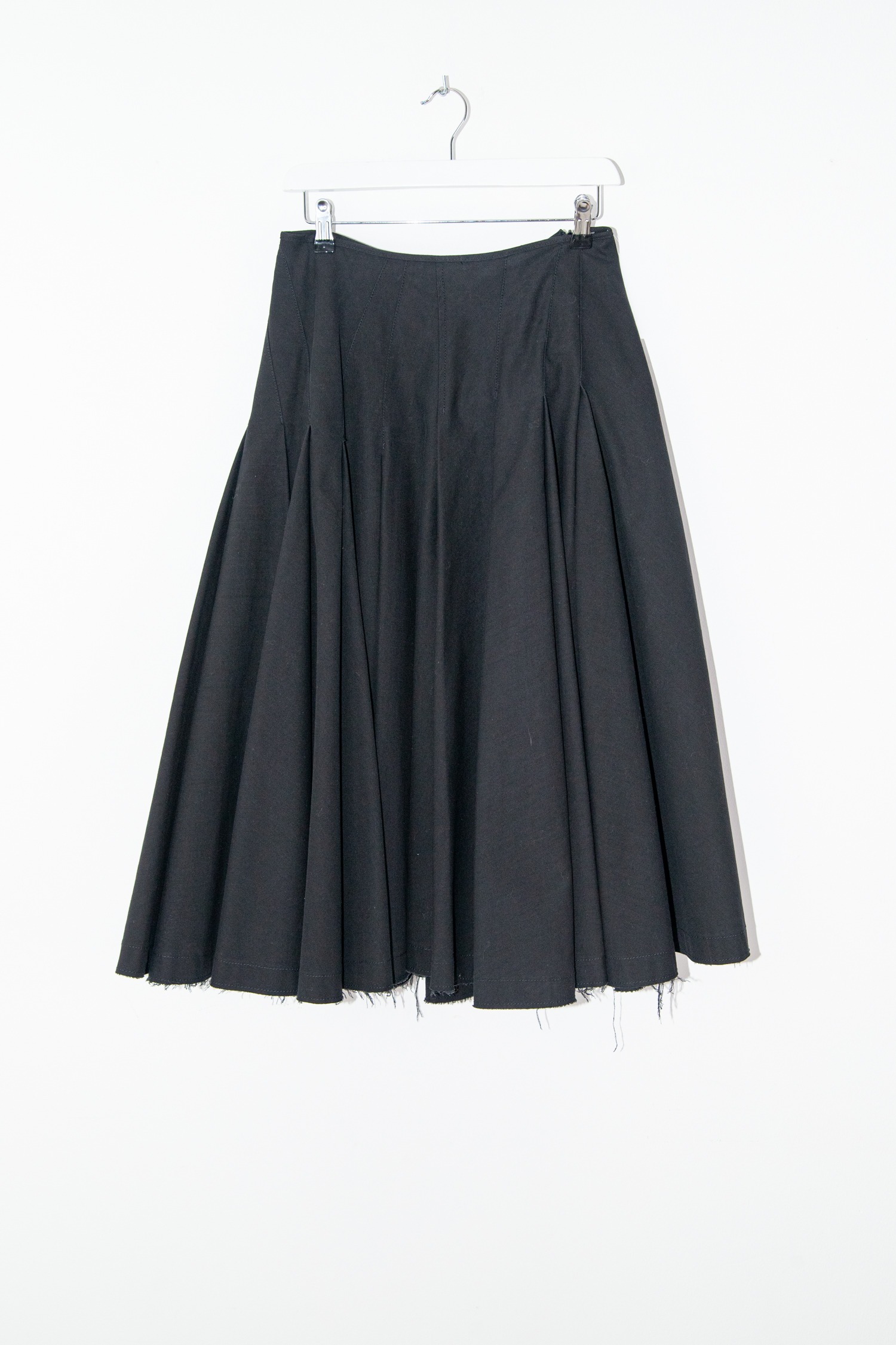 Sportmax Midirock mit Falten in Schwarz