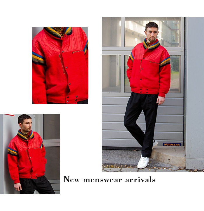 Iceberg Rote Vintage-Jacke für Männer