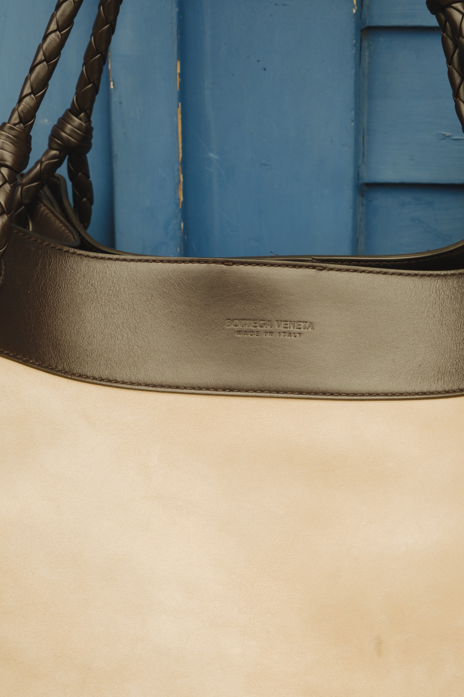 Bottega Veneta "Maxi Parachute" Shopper in Beige