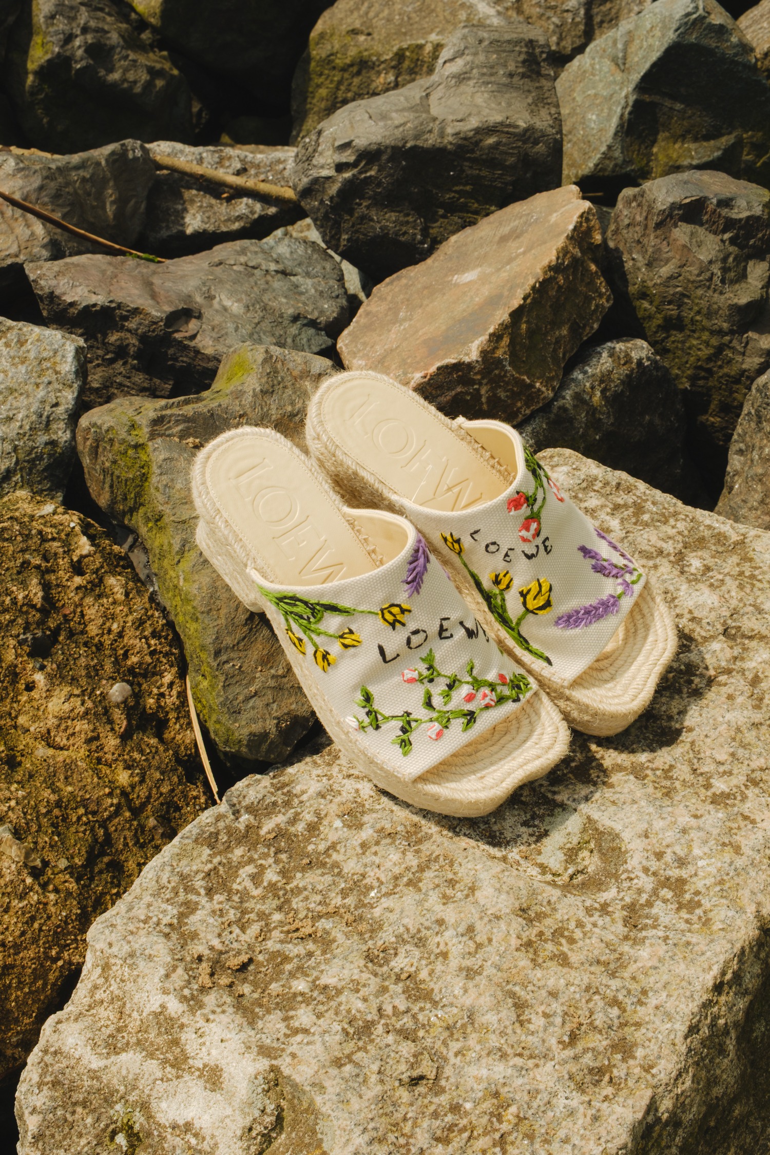 Loewe x Paula's Ibiza "Petal 80" Plateau Espandrilles