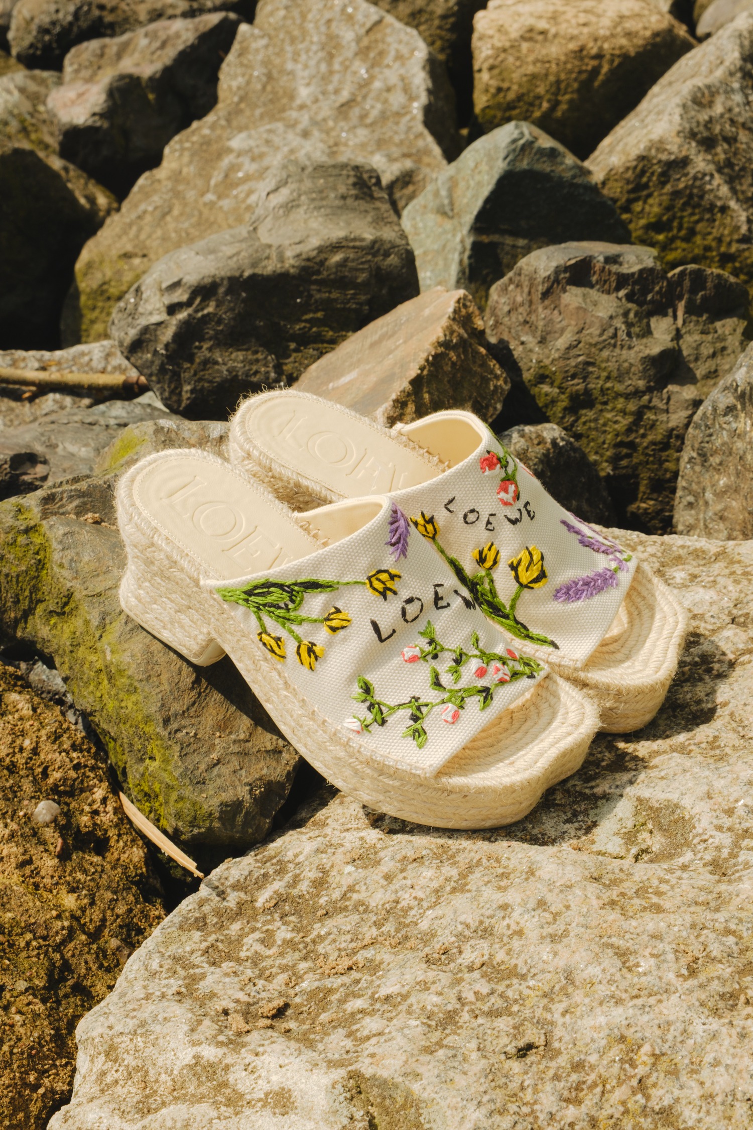 Loewe x Paula's Ibiza "Petal 80" Plateau Espandrilles
