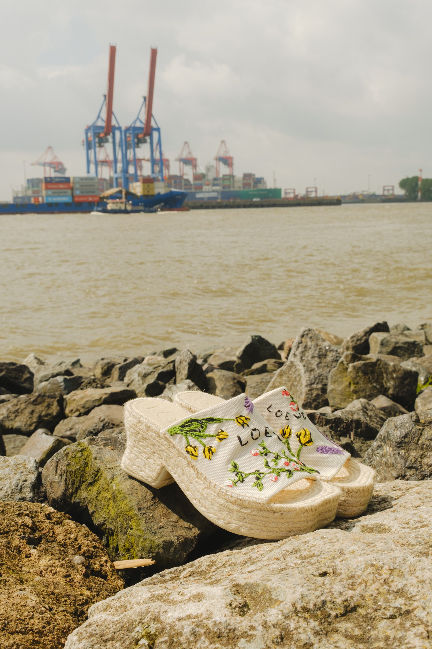 Loewe x Paula's Ibiza "Petal 80" Plateau Espandrilles