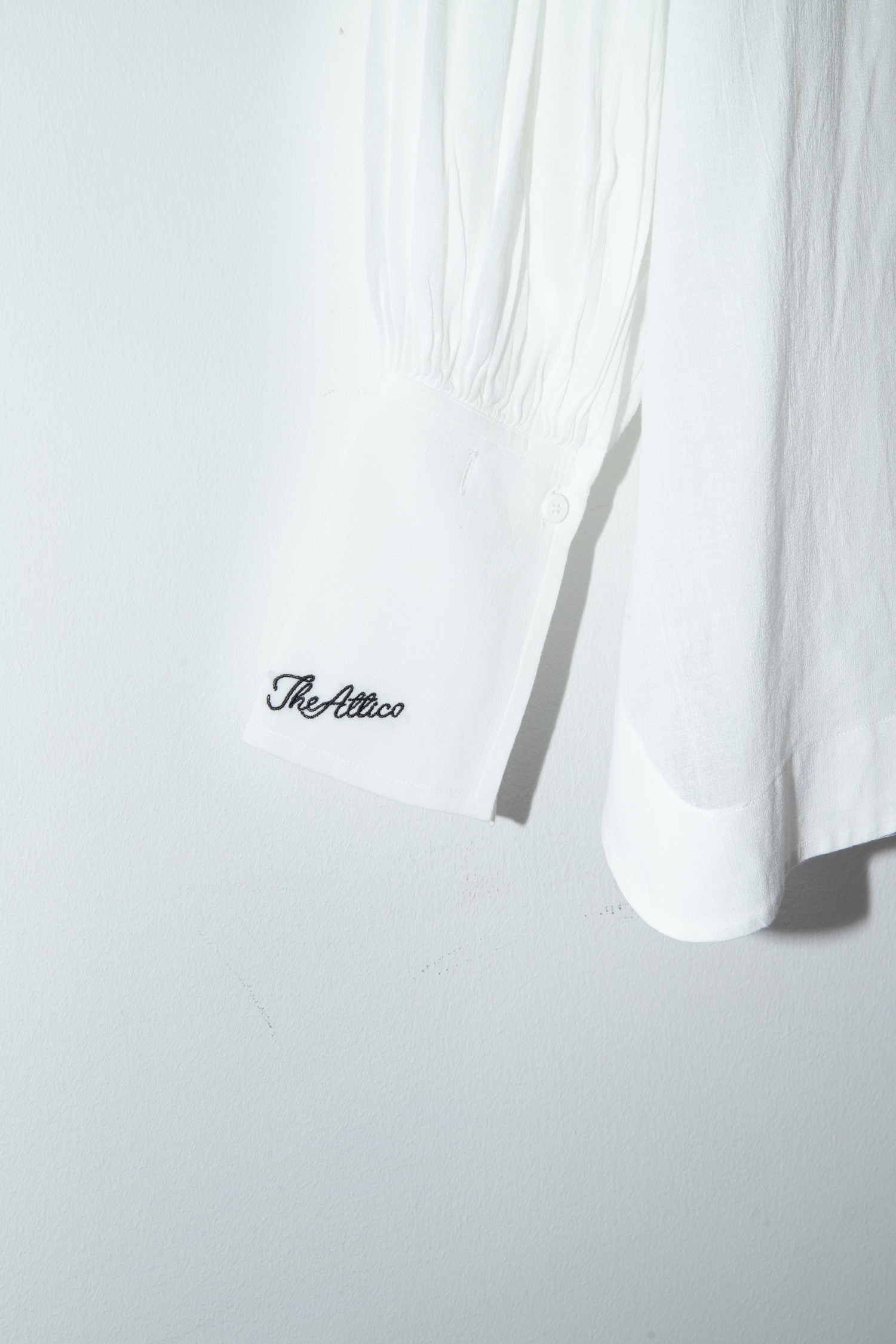 The Attico Oversize-Bluse in Weiß