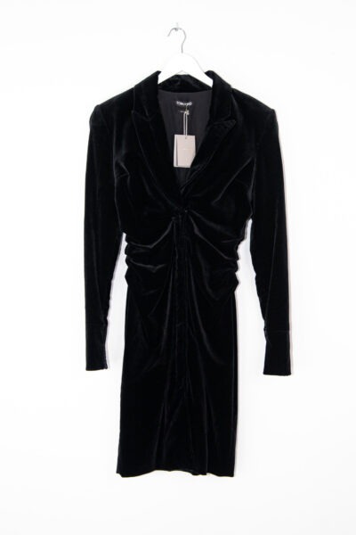 Tom Ford Midikleid aus Samt in Schwarz