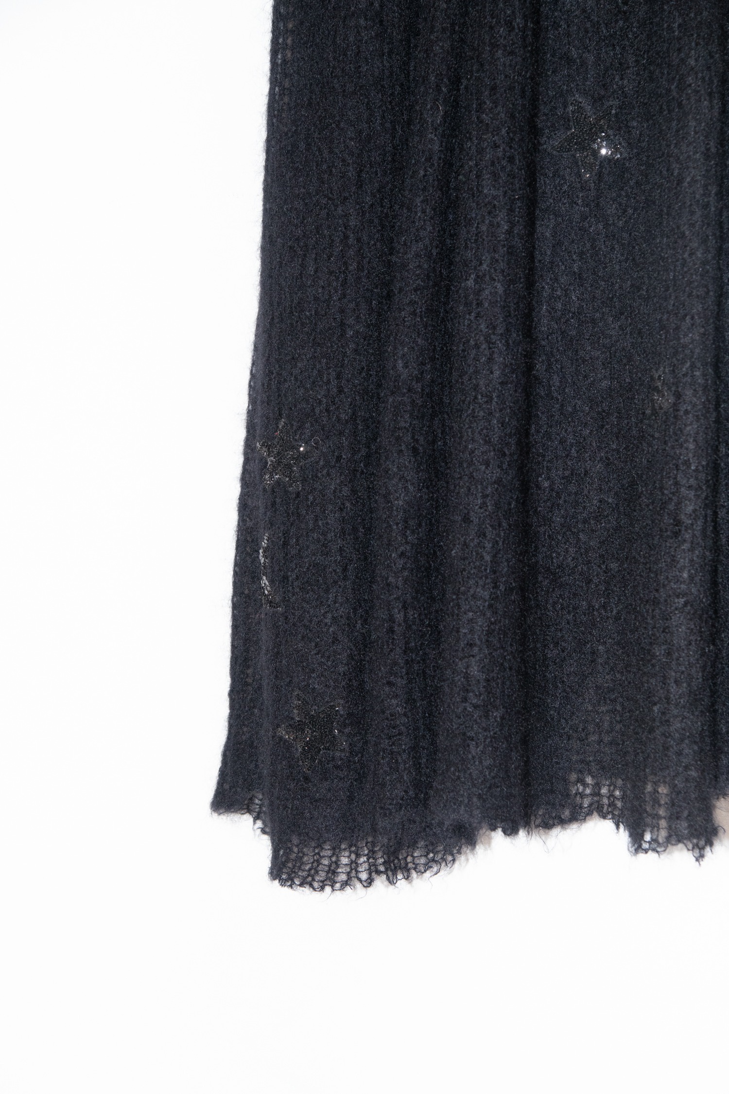 Valentino Strickkleid mit Sternen in Schwarz