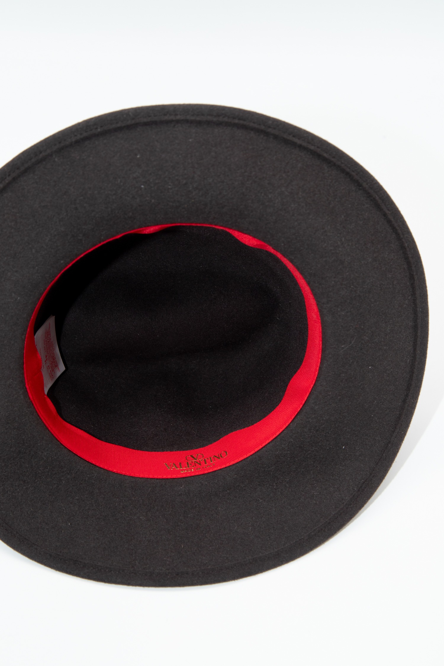 Valentino Fedora-Hut mit Logodetail in Dunkelbraun