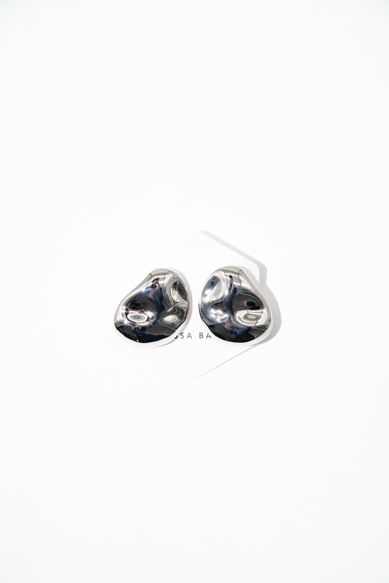 Vanessa Baroni "Big Nugget" Ohrringe in Silber