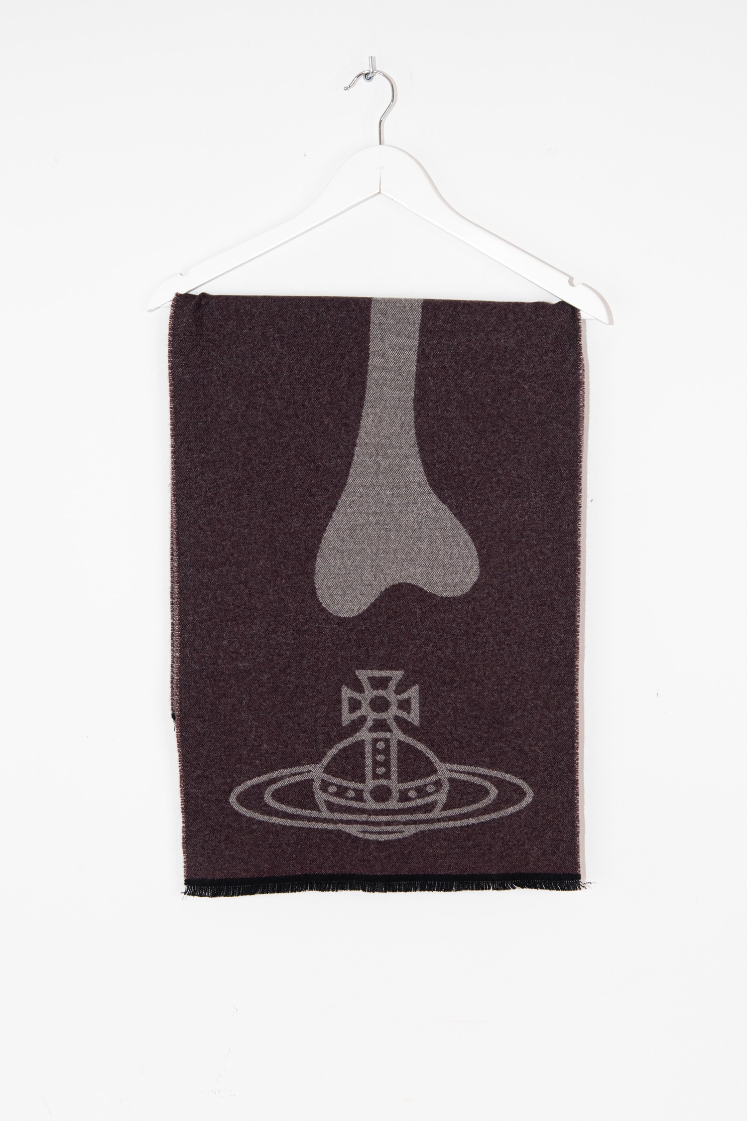Vivienne Westwood Schal mit Schriftzug und Totenkopf