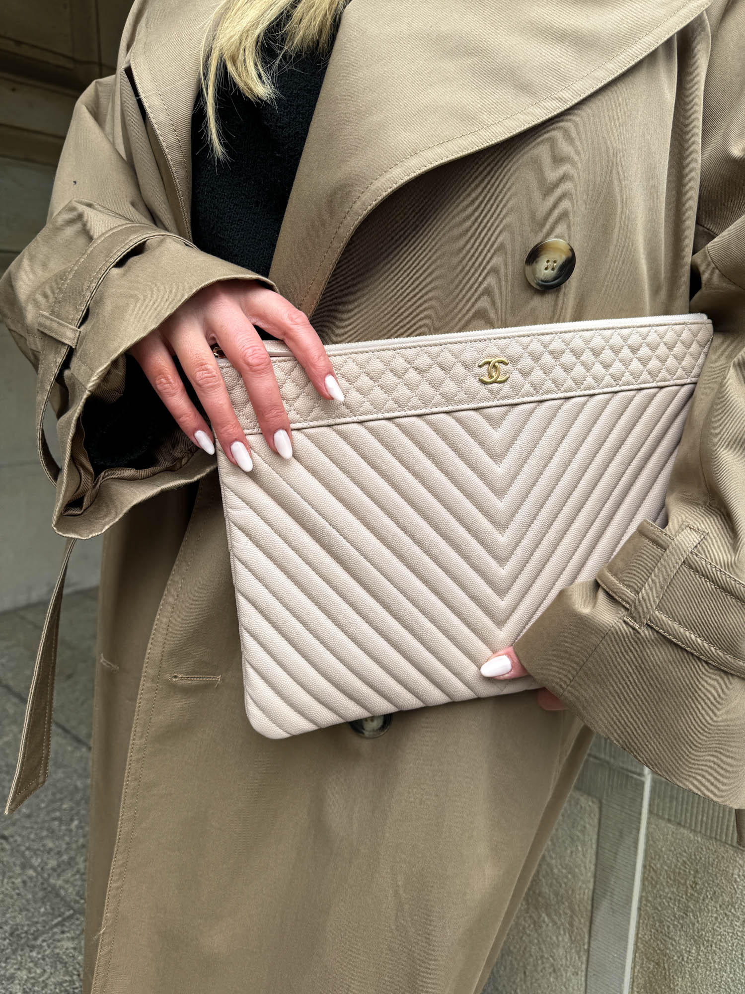 Chanel Clutch in Puderrosa