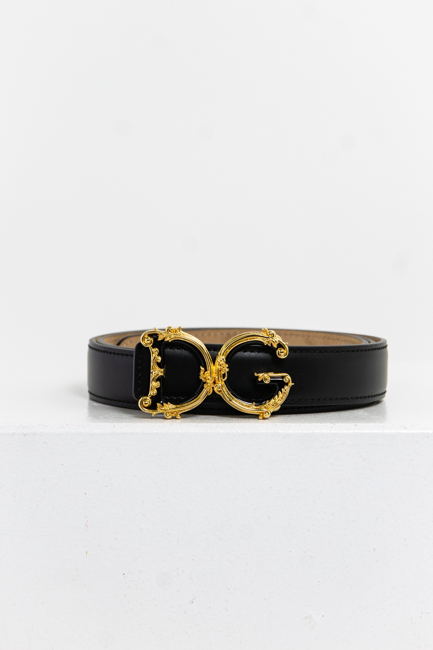 Dolce & Gabbana Gürtel mit goldfarbiger Schnalle