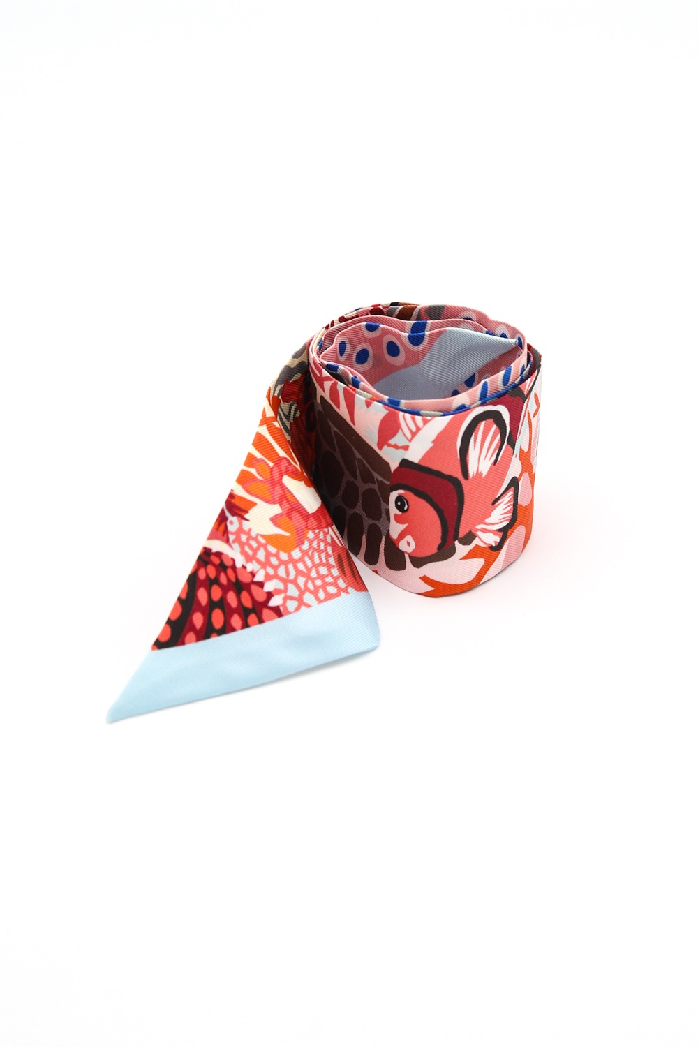 Hermès Twilly Guépards Bandana mit Unterwassermotiv