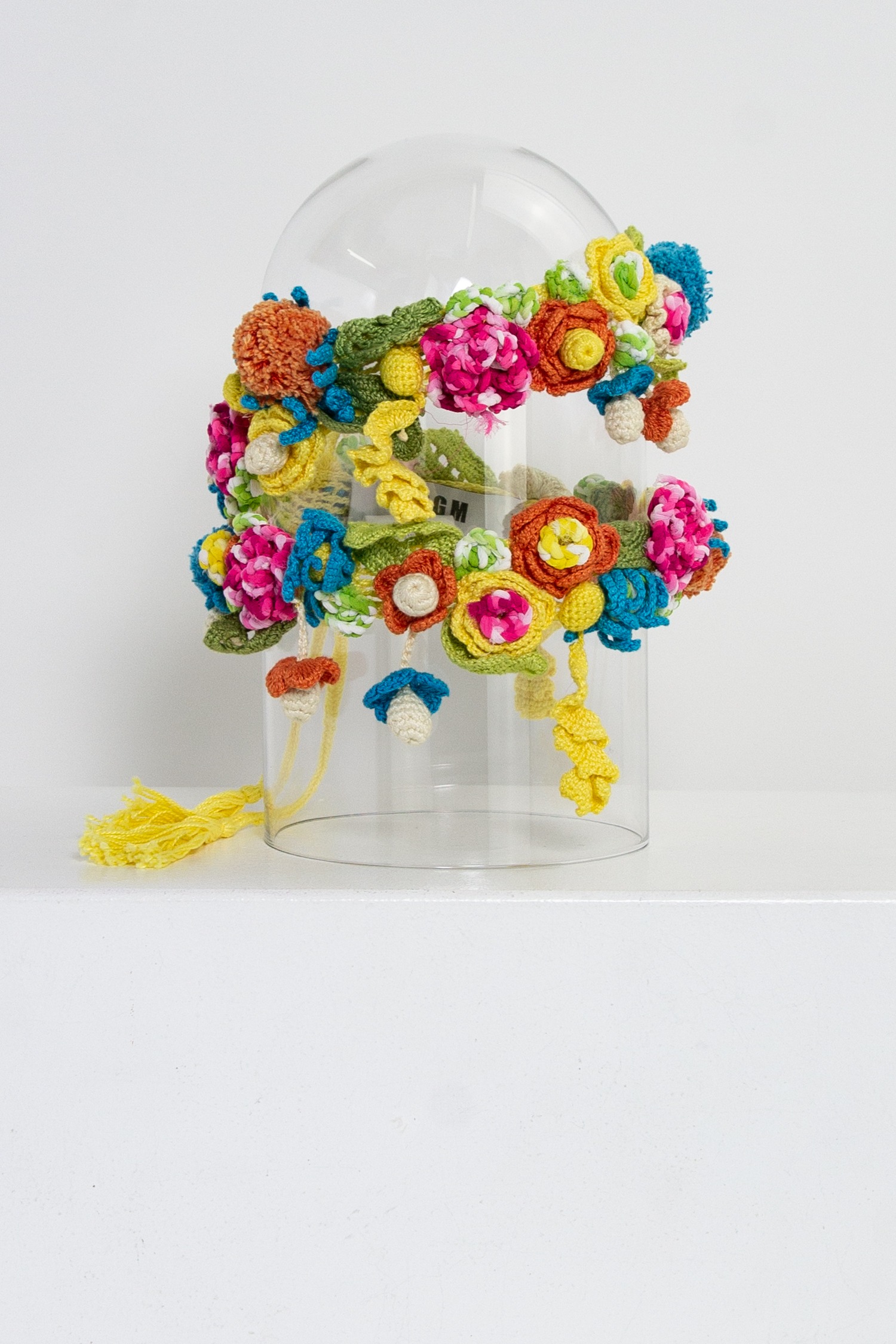 MSGM gehäkelter Gürtel mit Blumen