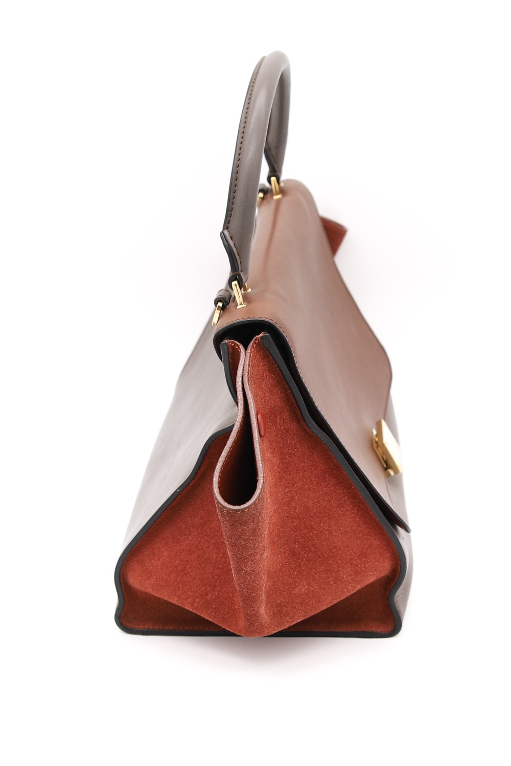 Celine "Trapeze" Tasche in Braun und Grau