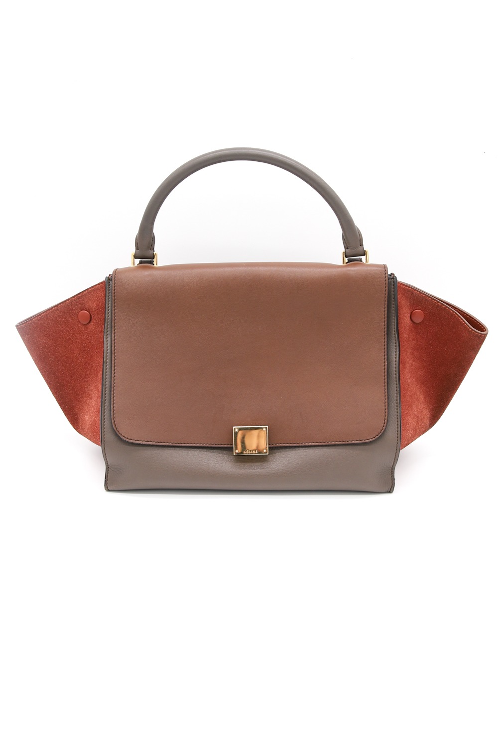 Celine "Trapeze" Tasche in Braun und Grau