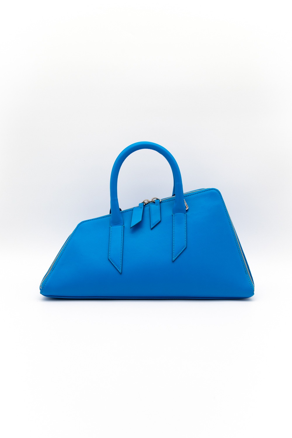 The Attico "24H" asymmetrische Handtasche in Blau