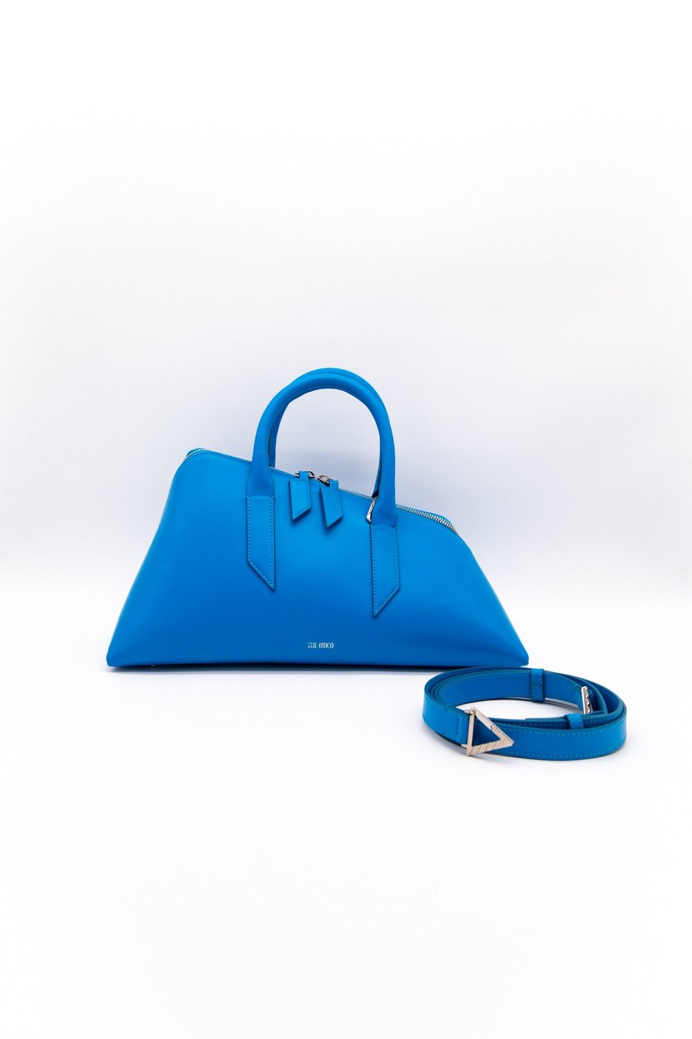 The Attico "24H" asymmetrische Handtasche in Blau