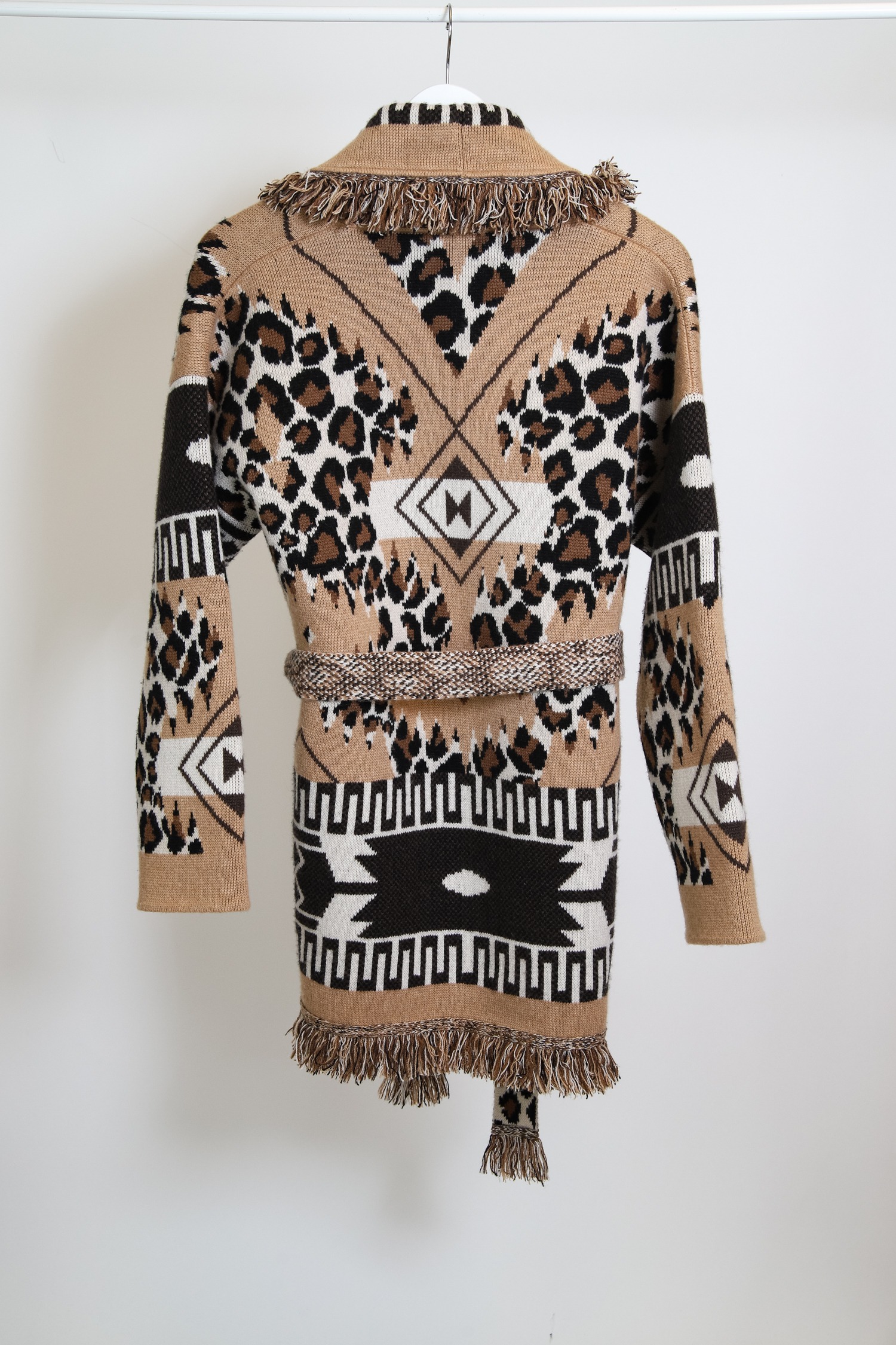 Alanui "Leopard Icon" Kaschmir Cardigan