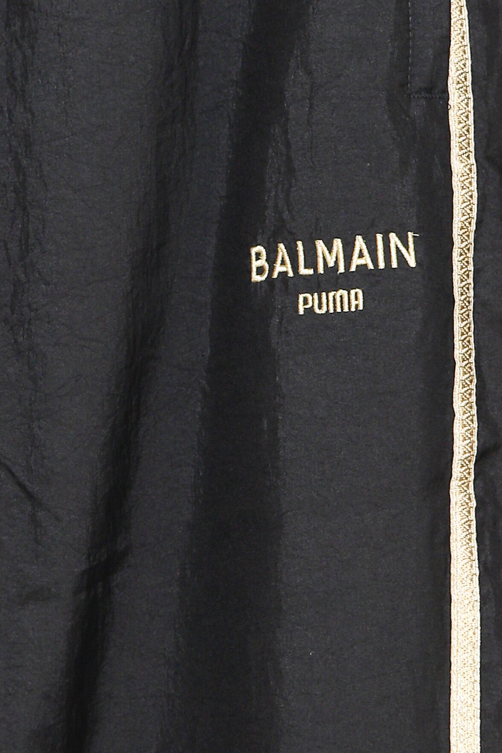 Balmain x Puma Jogginghose in Schwarz und Gold