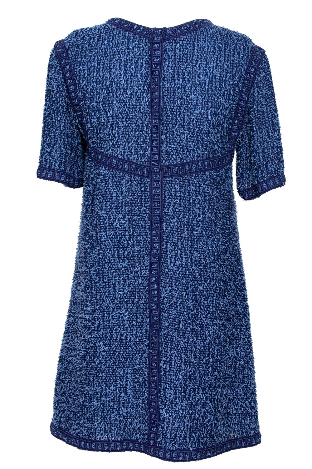 Chanel Bouclé Kleid in Blau